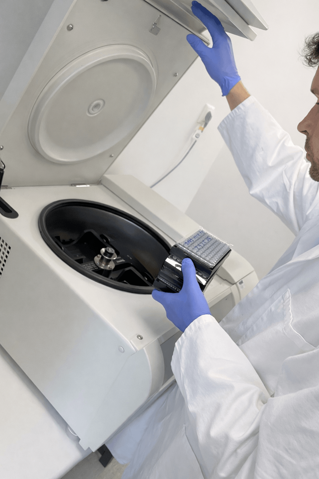 Centrifuge in operation at Atlas